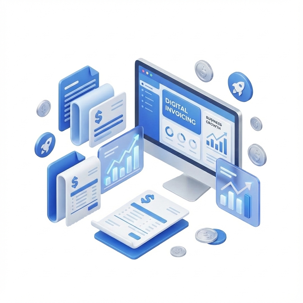 Invoices in <span class="text-blue-600">seconds</span>. Your <span class="text-blue-600">business</span>, ready to grow.